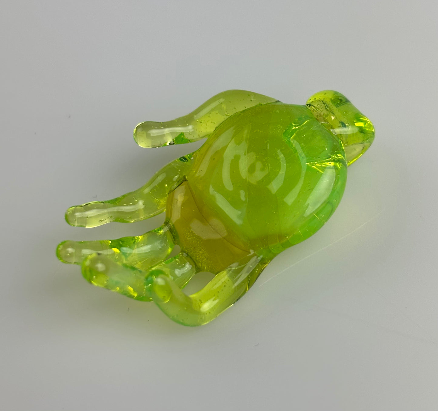 Green Slyme and Illuminati hand pendant (UV Reactive)