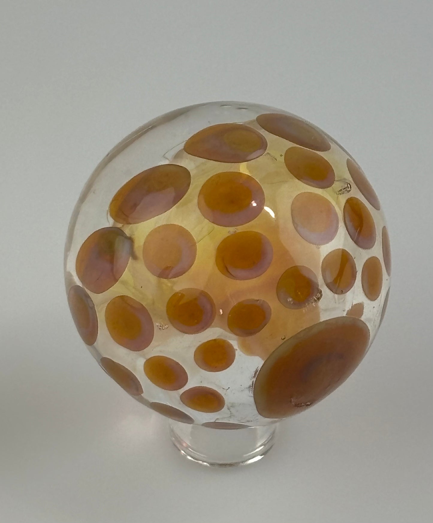 Silver fumed vortex marble