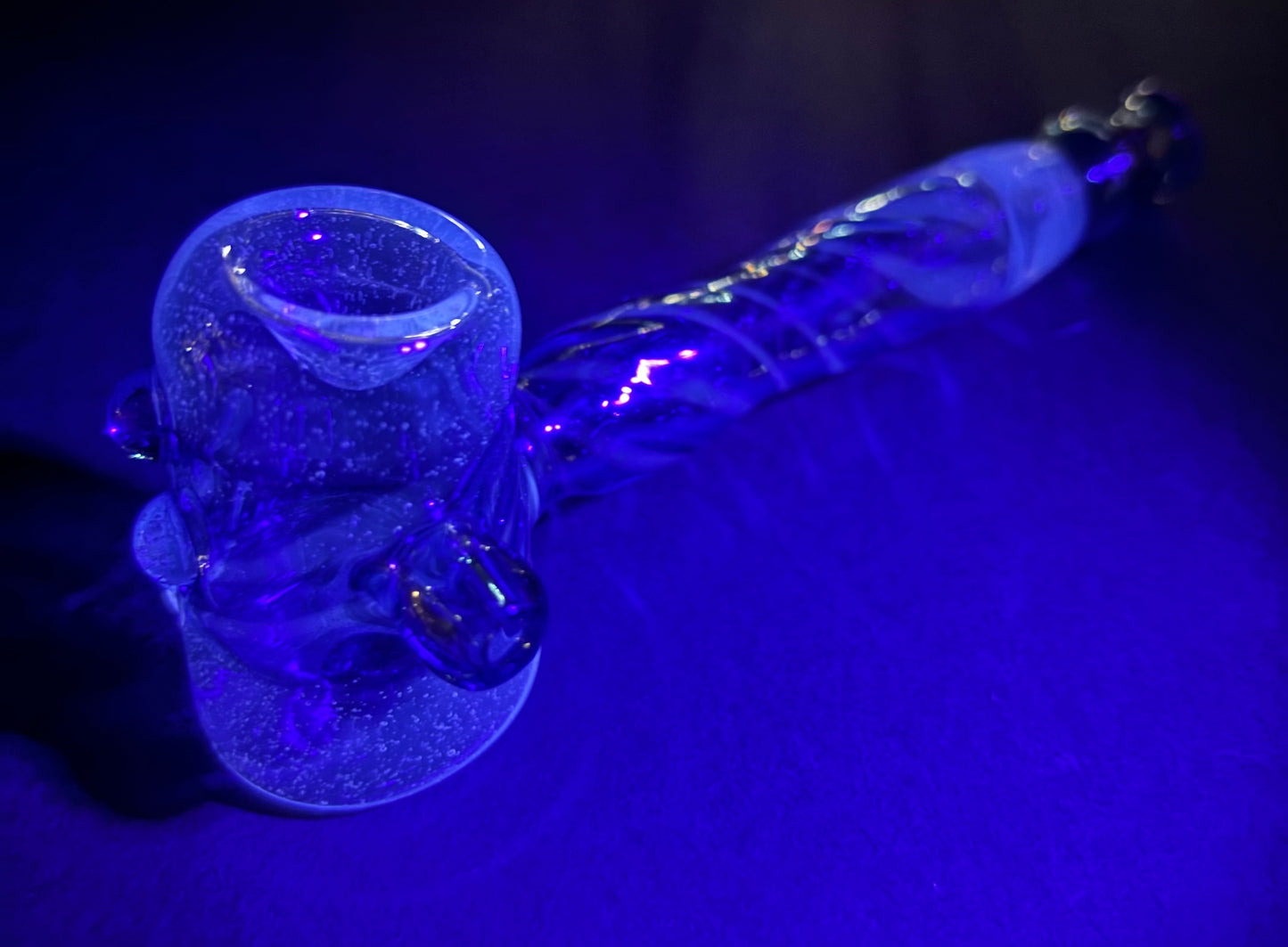 Blu-V and Blue Stardust Cobb pipe  (UV Reactive)