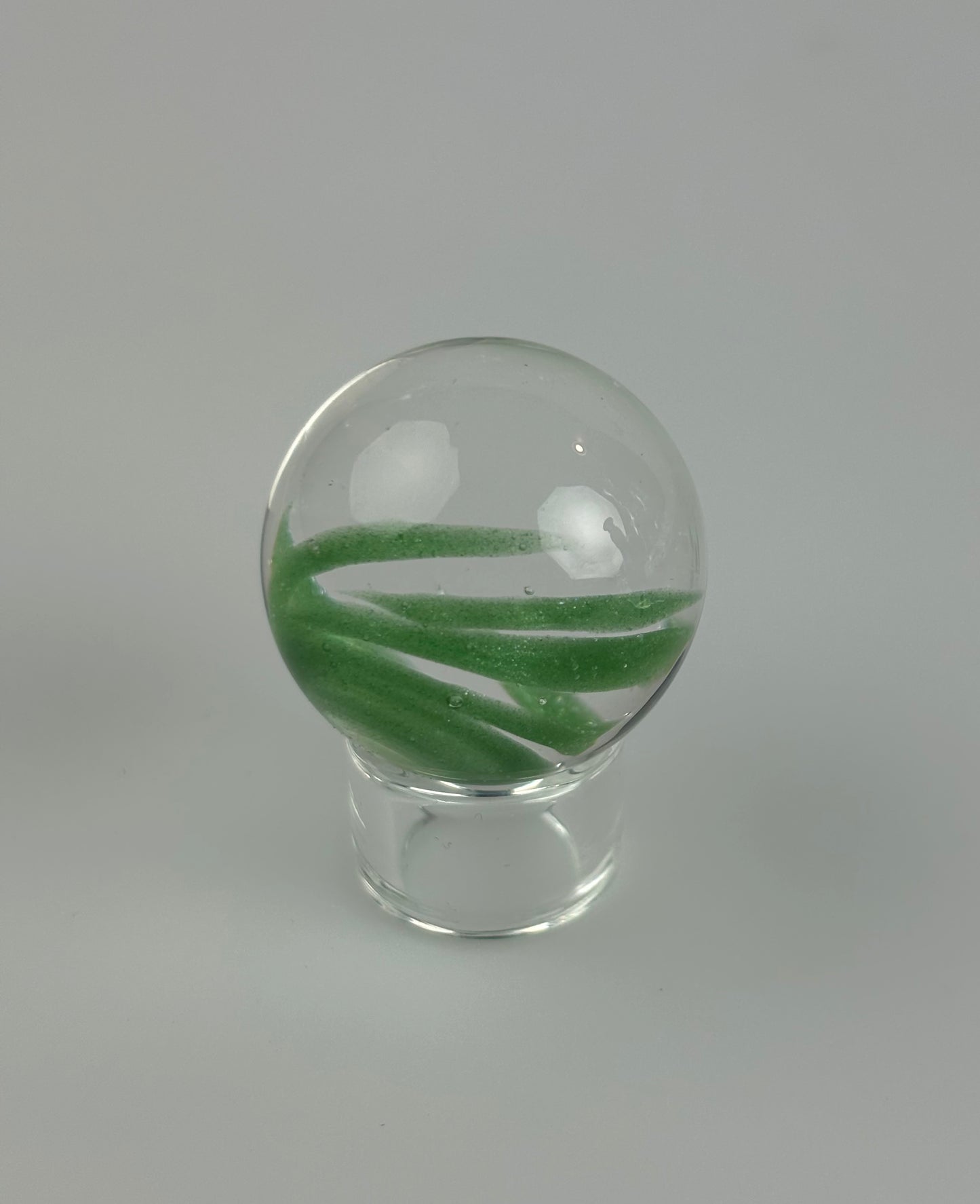 Green Stardust vortex marble