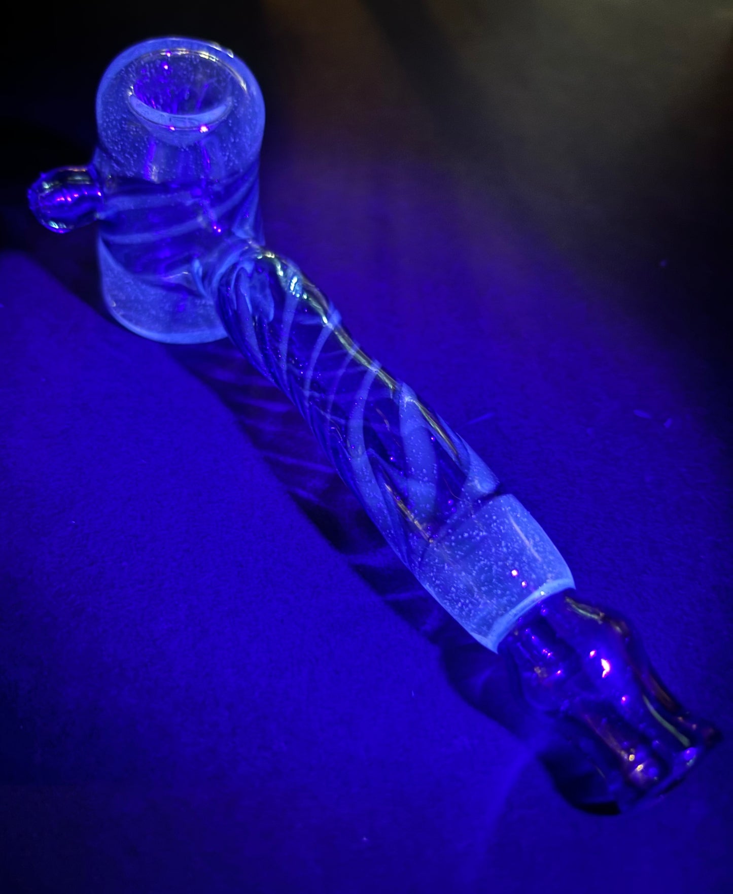 Blu-V and Blue Stardust Cobb pipe  (UV Reactive)