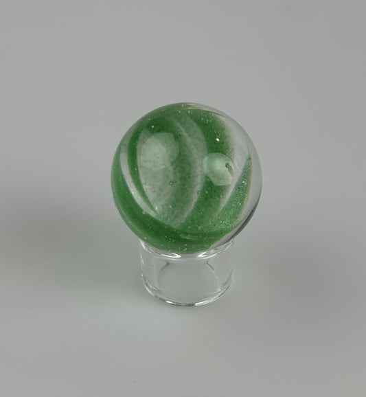 Green Stardust vortex marble