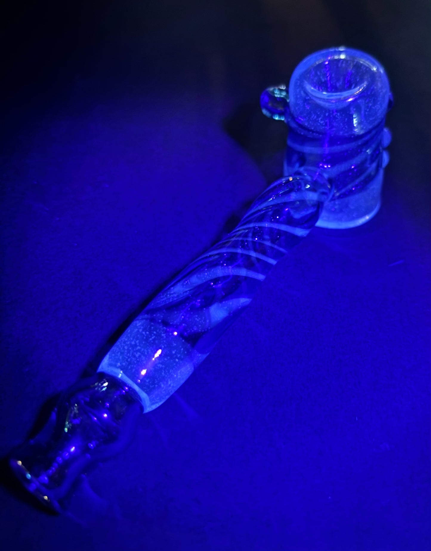 Blu-V and Blue Stardust Cobb pipe  (UV Reactive)