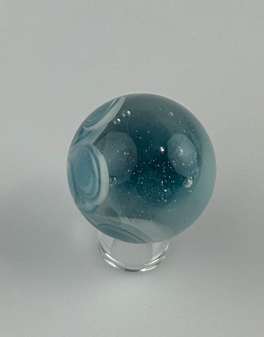 Blue Startdust dot stacked marble