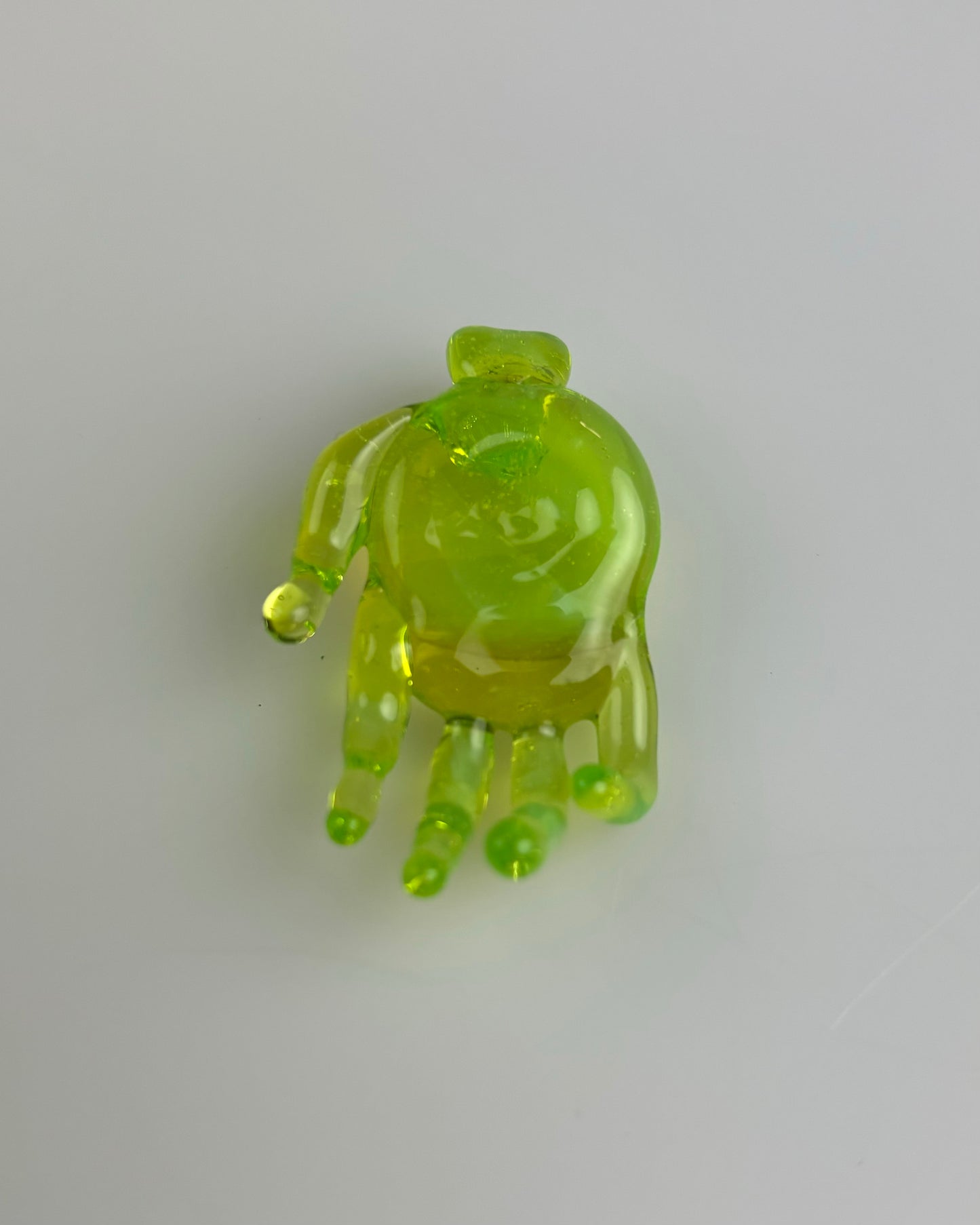 Green Slyme and Illuminati hand pendant (UV Reactive)