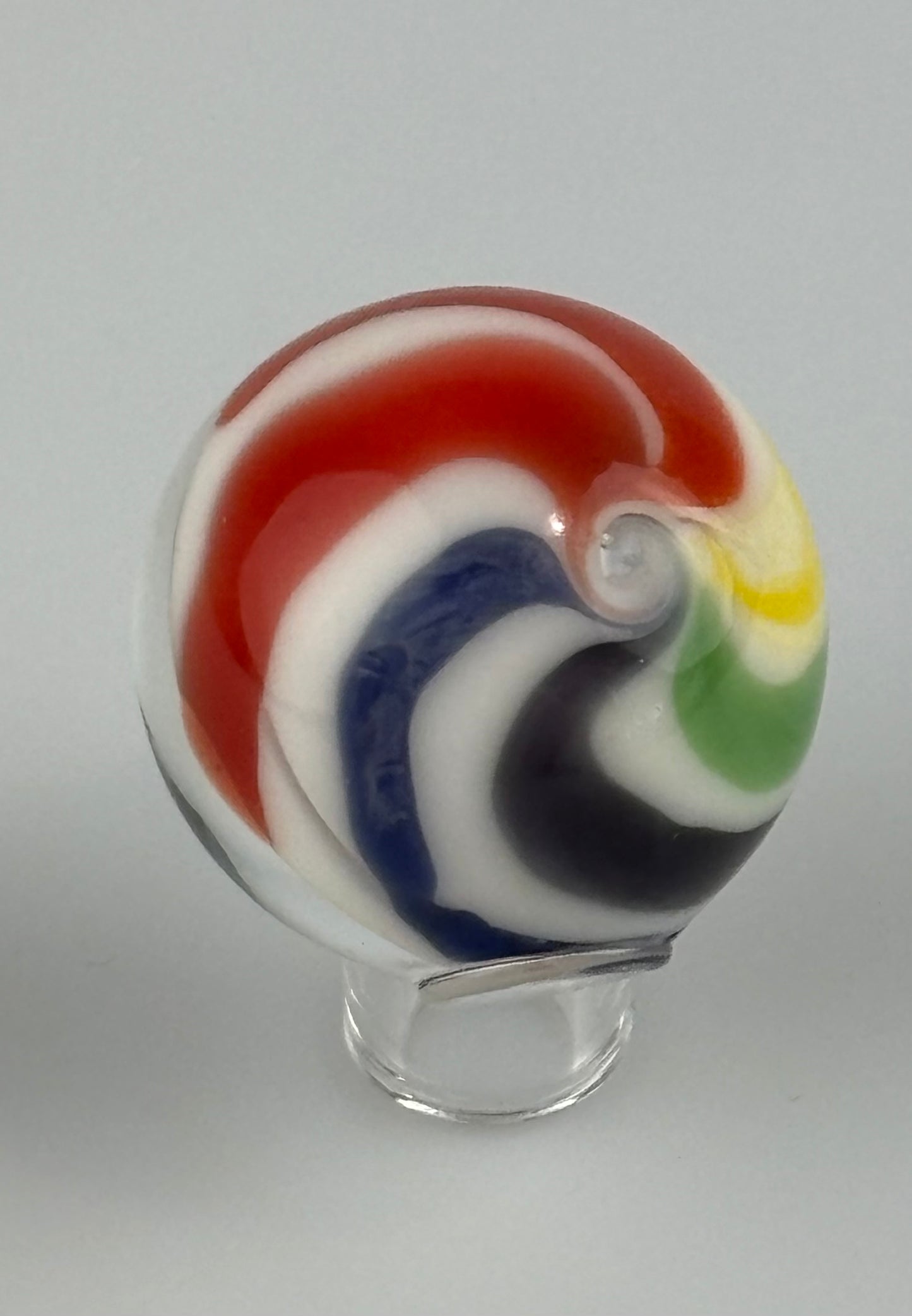 Double rainbow swirl marble