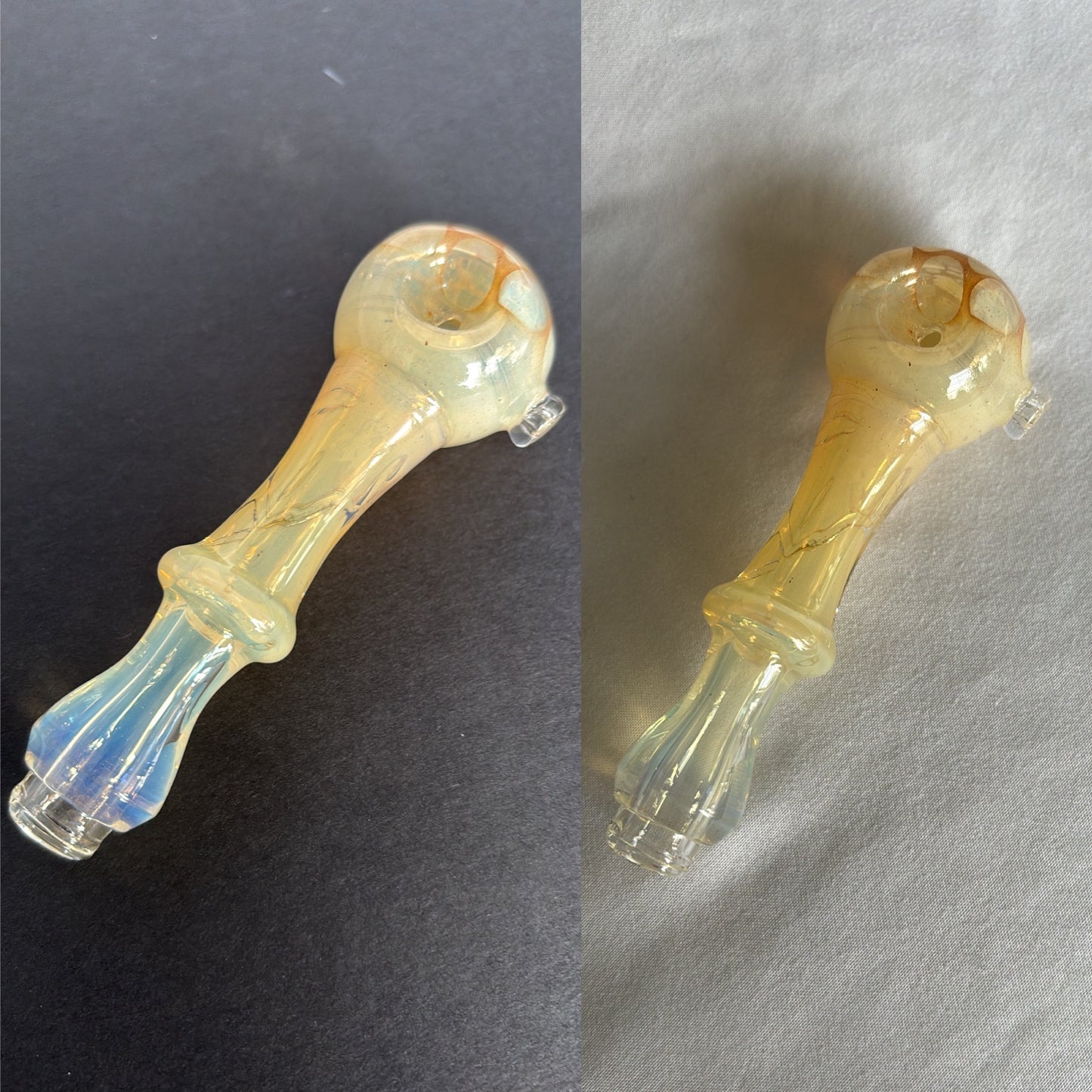 Silver fumed spoon