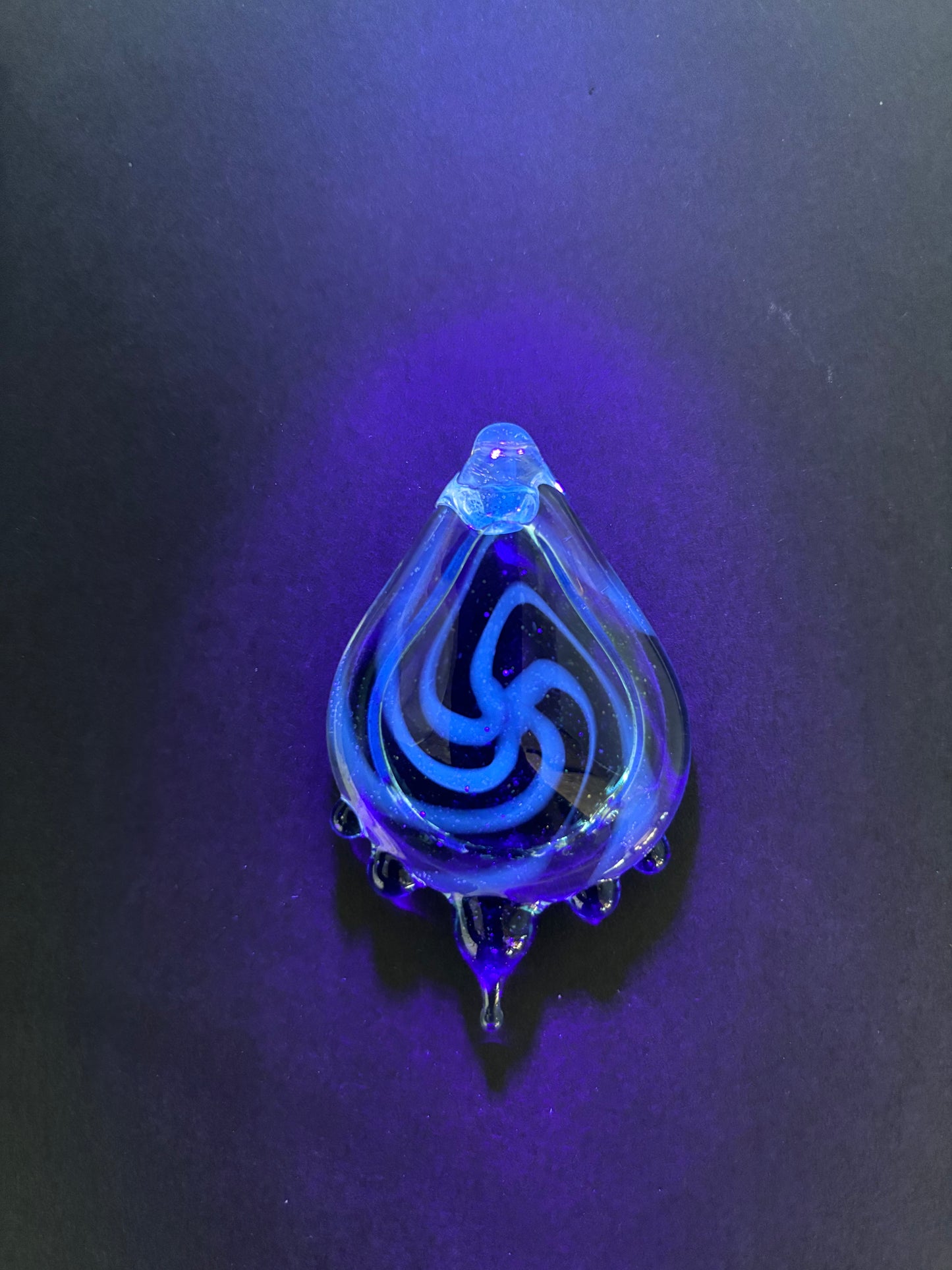 Yin Yang spiral pendant set (UV Reactive)