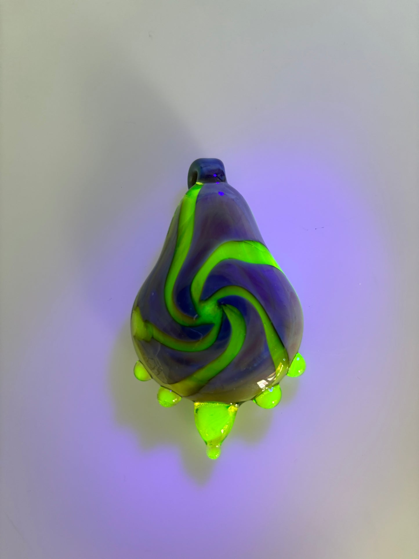 Jackpot and Illuminati spiral pendant (UV Reactive)